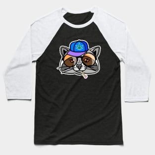 Boy raccoon in a cap and sunglasses Baseball T-Shirt